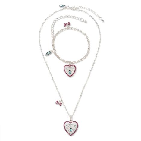 Heart Necklace and Bracelet Me to You Bear Gift Set £8.99